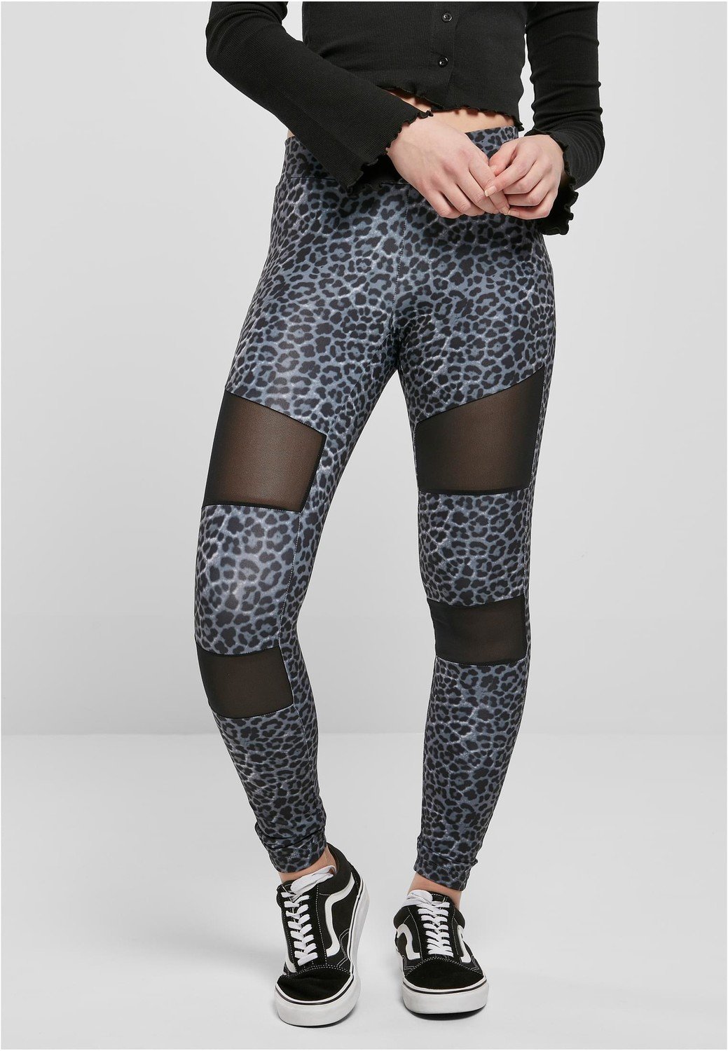 Ladies Tech Mesh AOP Leggings snowleo