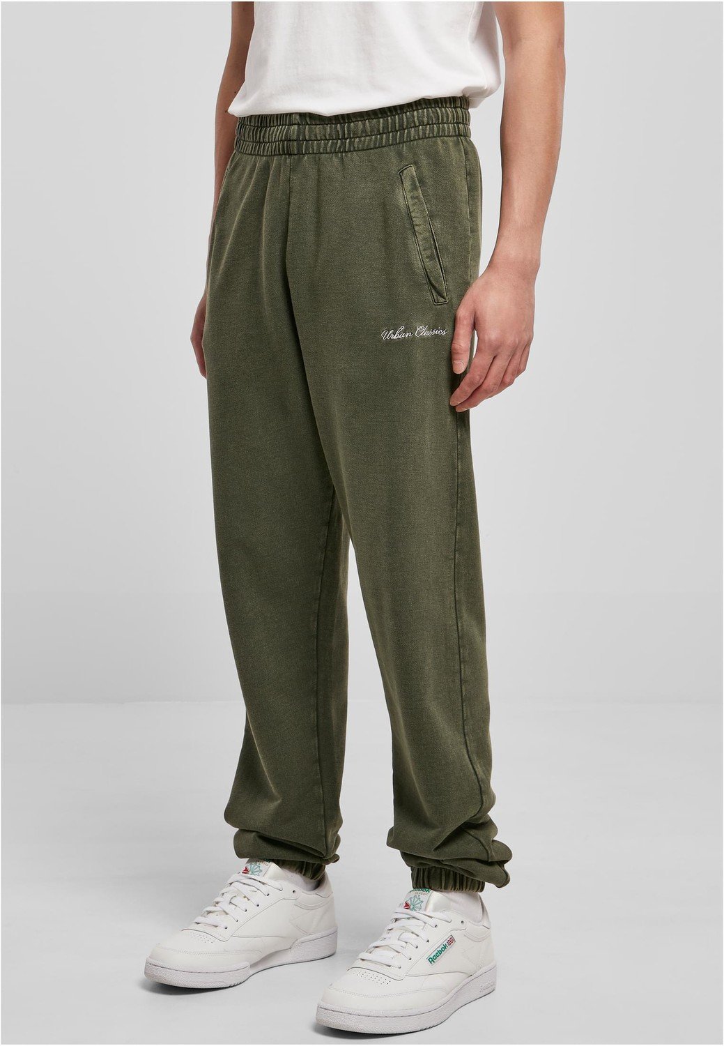 Small Embroidery Sweatpants bottlegreen