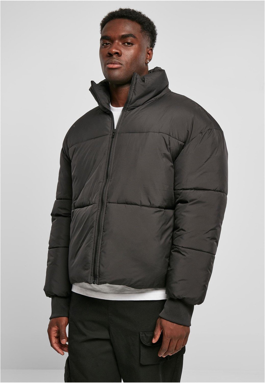 Short Big Puffer Jacket black