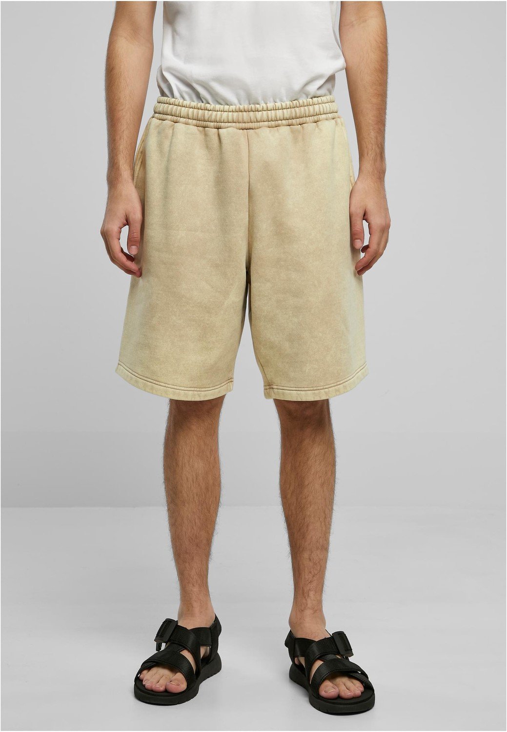 Heavy Sand Washed Sweat Shorts unionbeige