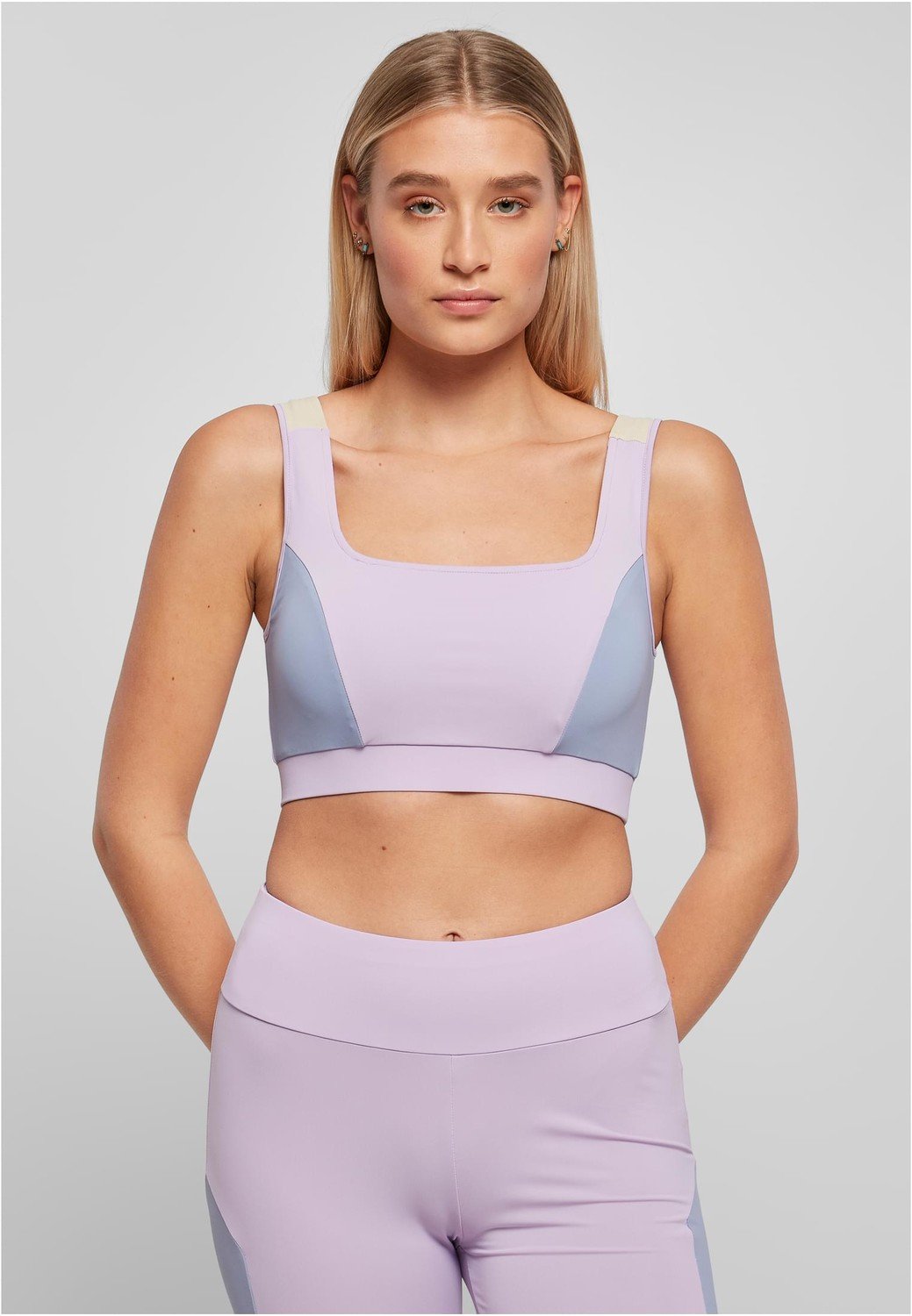 Ladies Color Block Bra lilac/violablue/softseagrass
