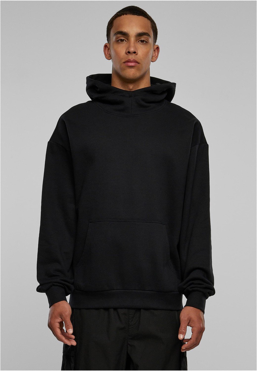 High Neck Hoody black