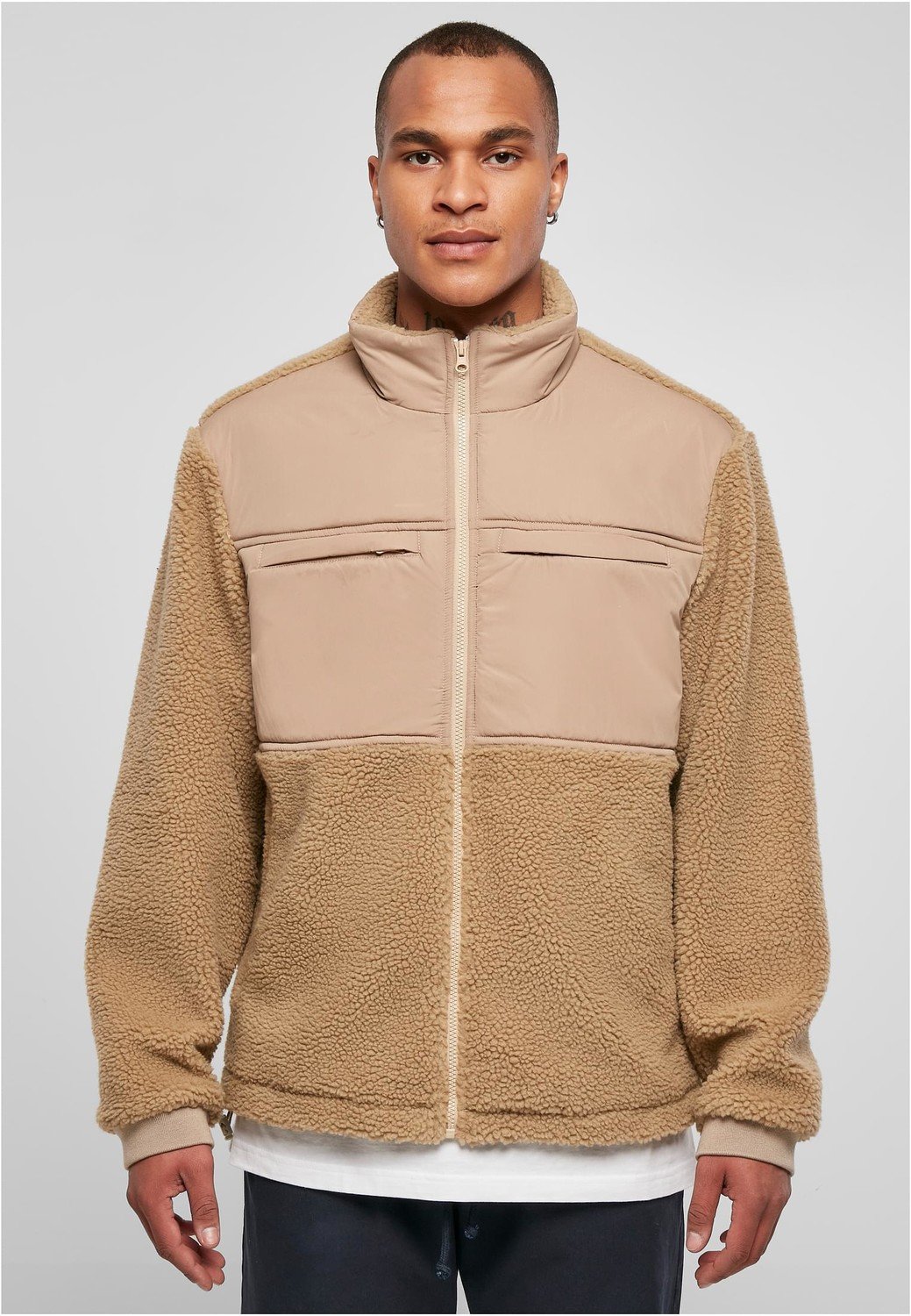 Patched Sherpa Jacket unionbeige