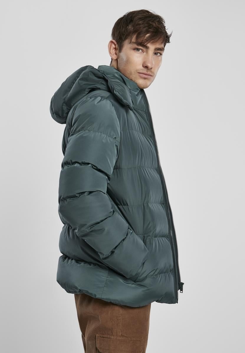 Bunda s kapucí Puffer Jacket bottlegreen