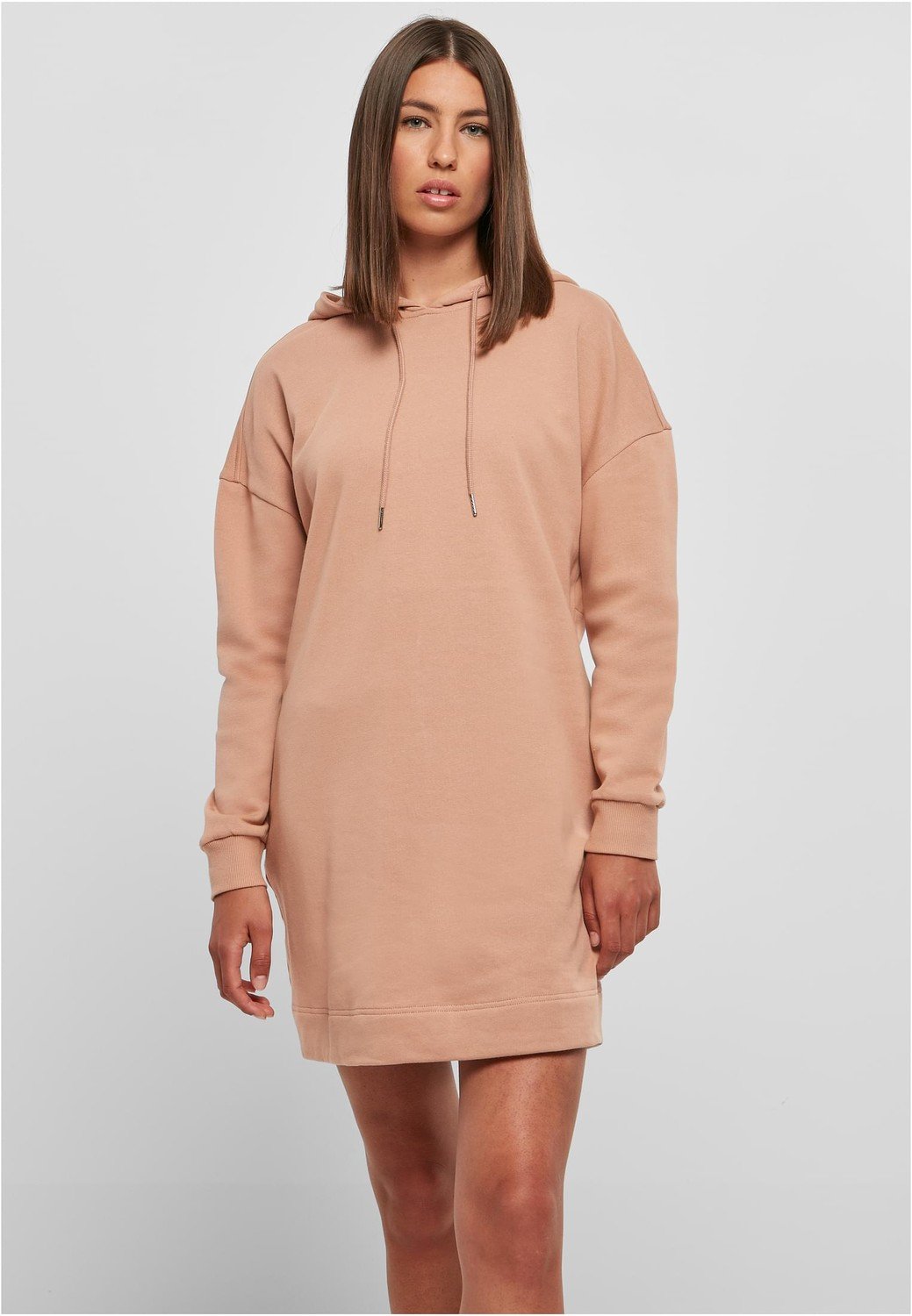 Ladies Organic Oversized Terry Hoody Dress amber