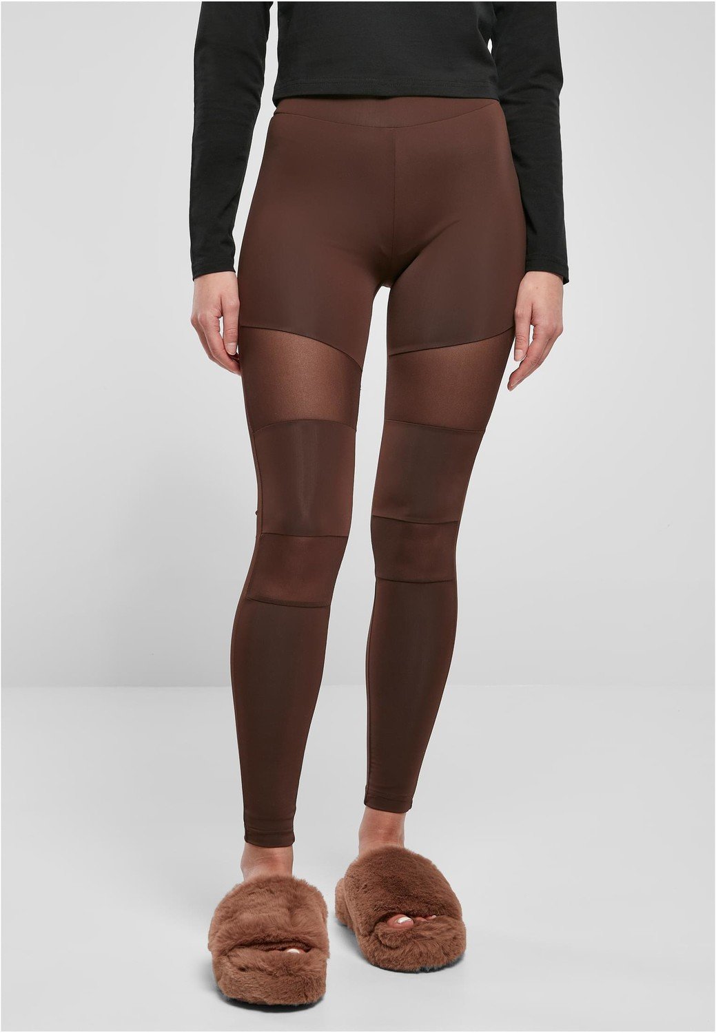Ladies Tech Mesh Leggings brown