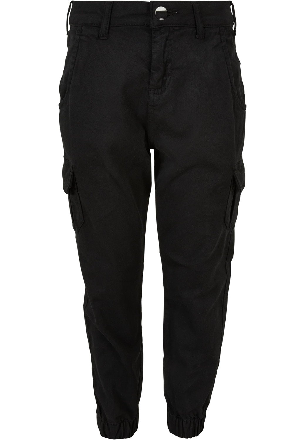 Girls High Waist Cargo Pants black