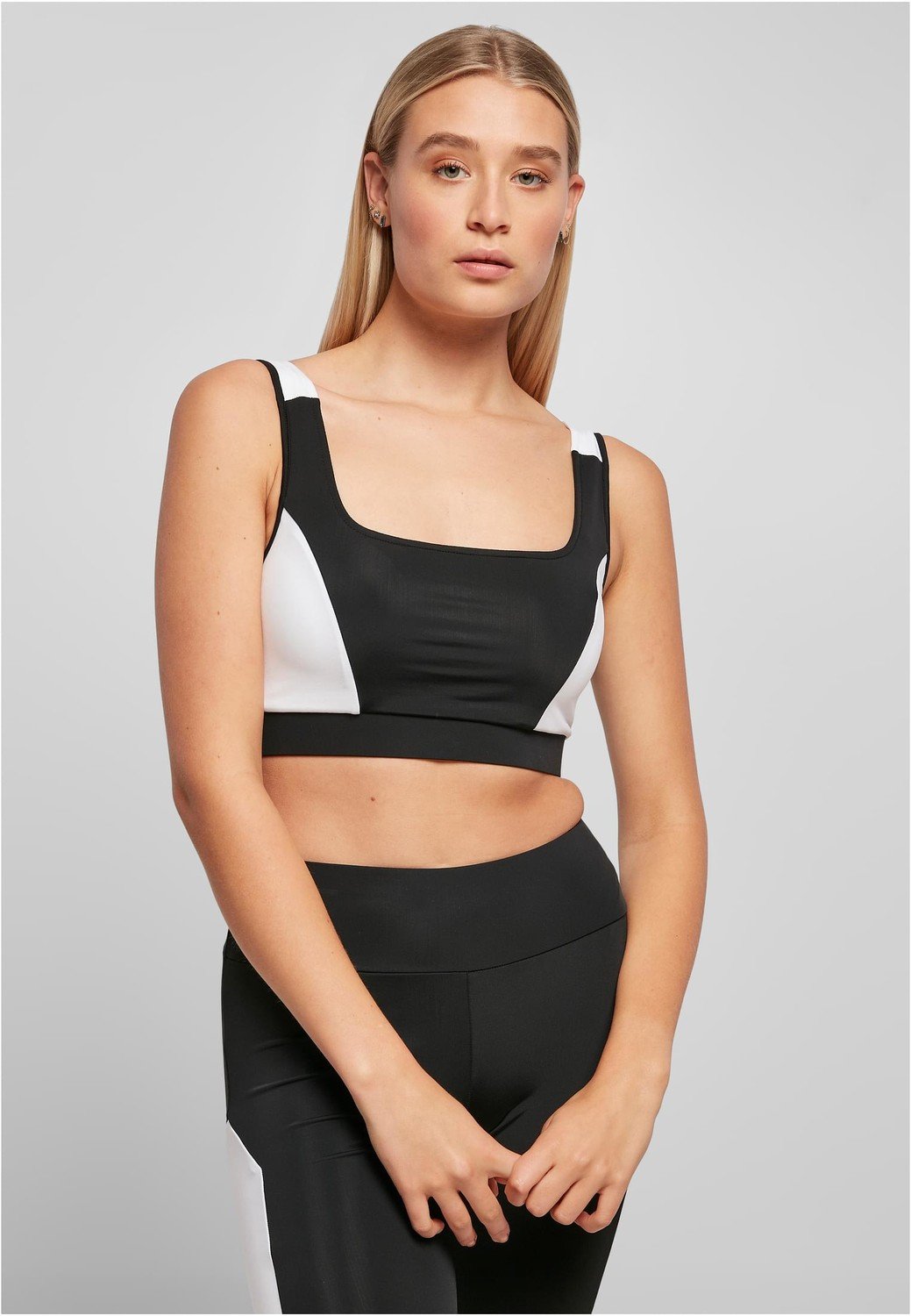 Ladies Color Block Bra black/white