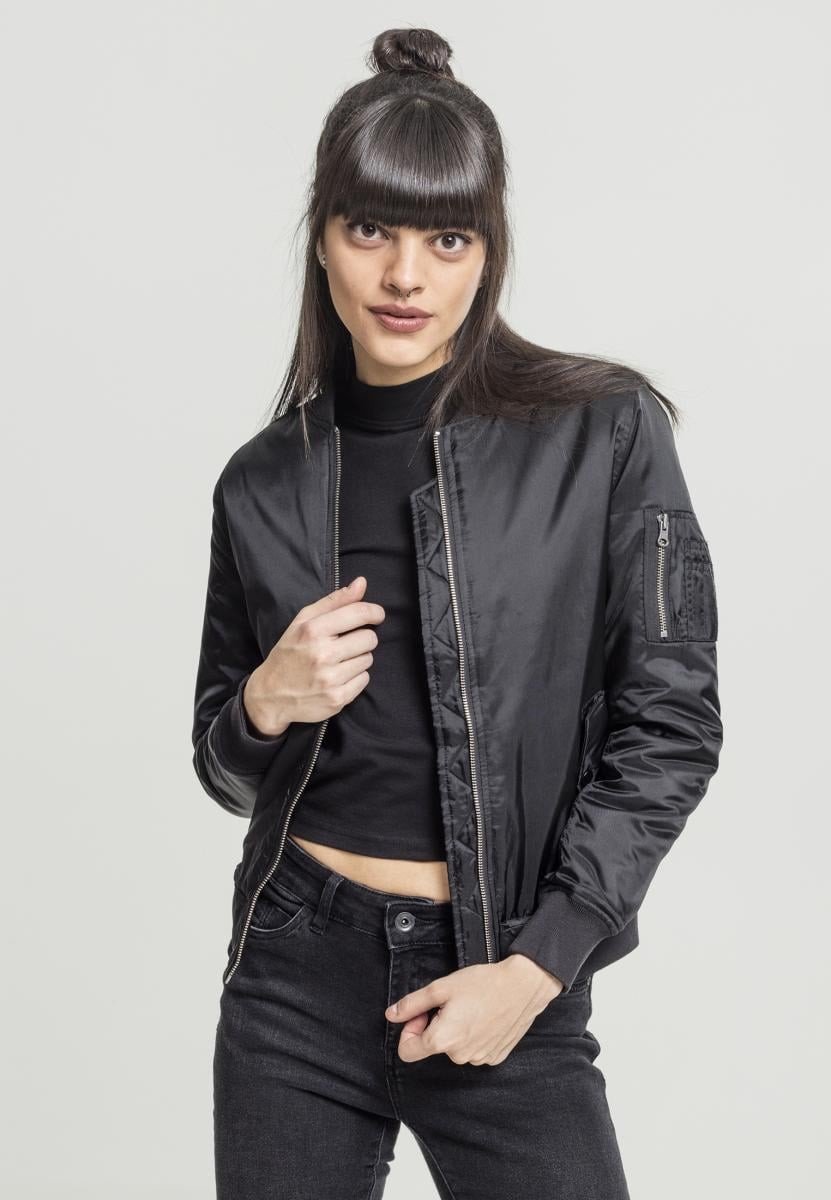 Dámská bunda Basic Bomber Jacket černá