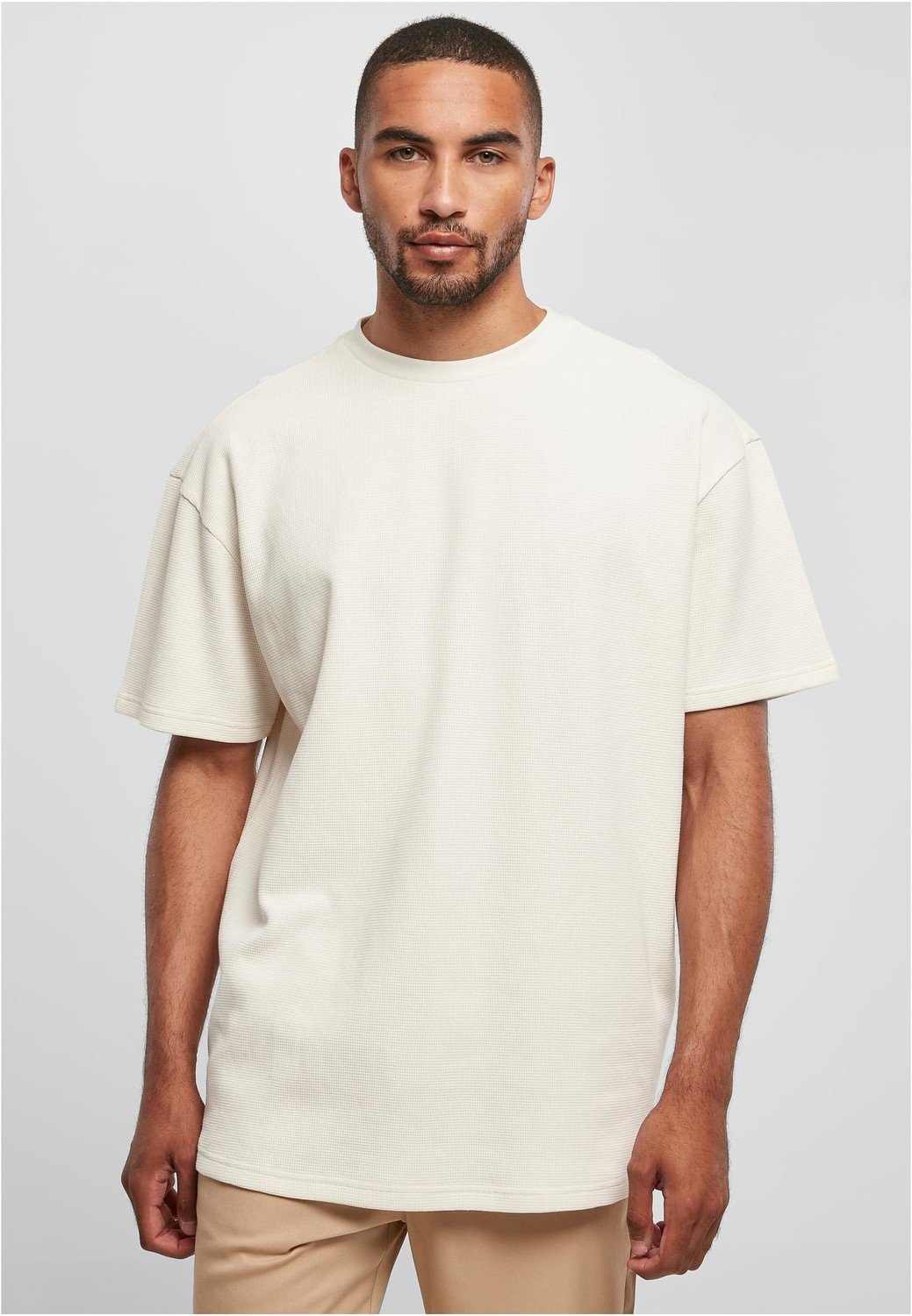 Oversized Waffle Tee whitesand