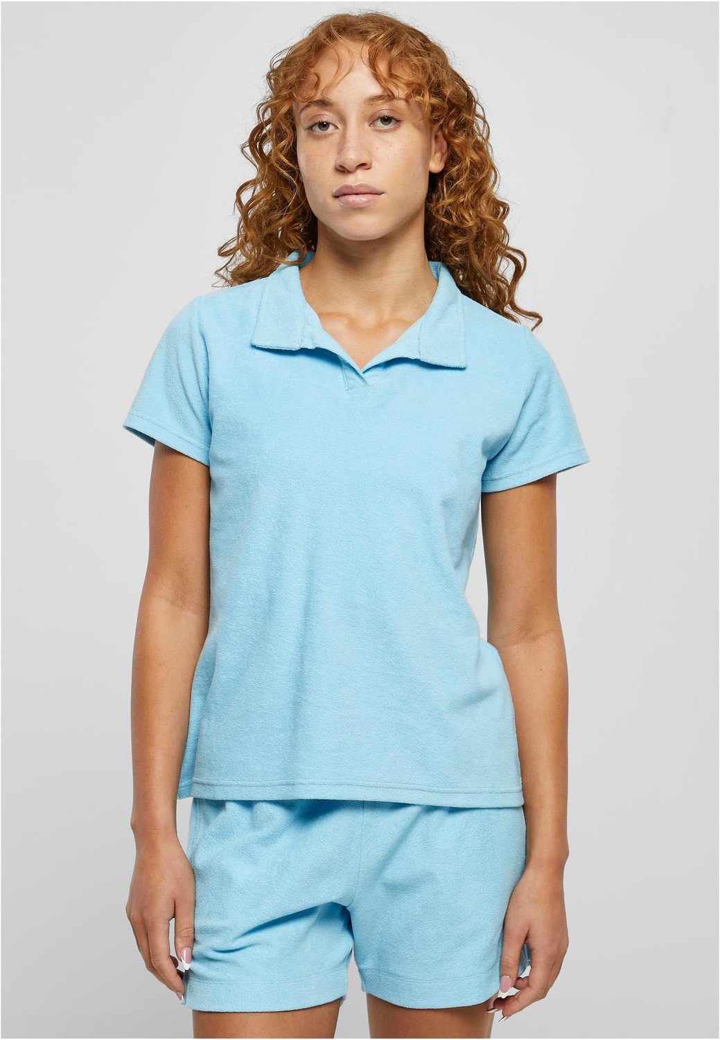 Ladies Towel Polo Tee balticblue