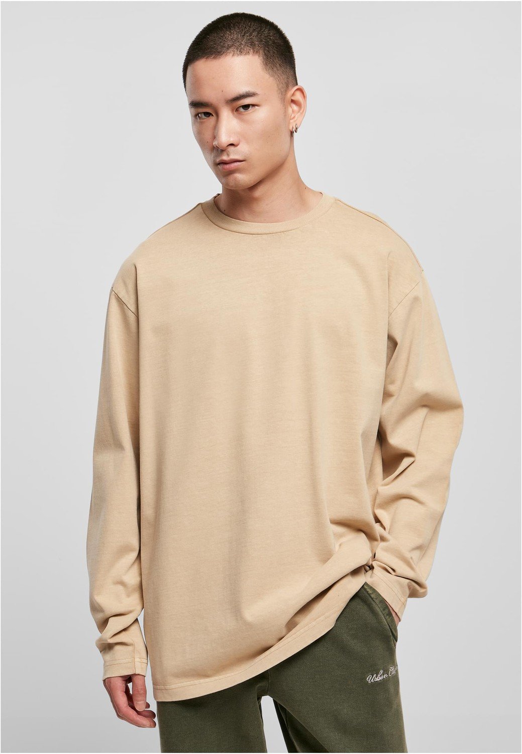 Heavy Oversized Garment Dye Longsleeve unionbeige