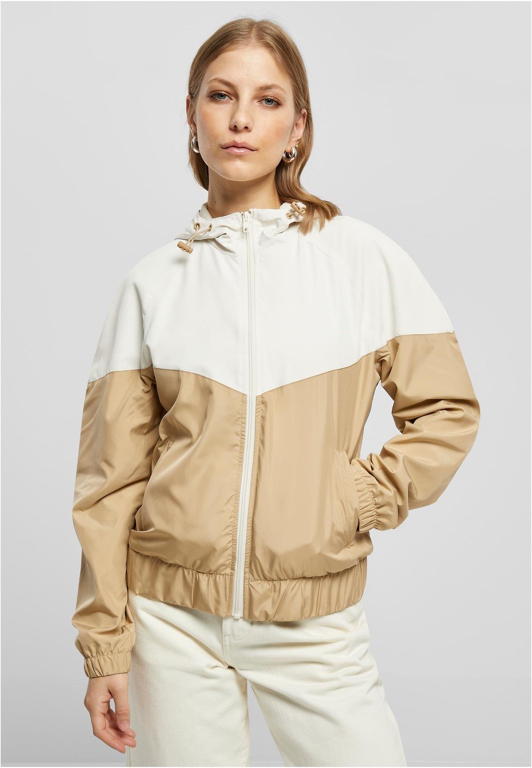 Ladies Arrow Windbreaker whitesand/unionbeige