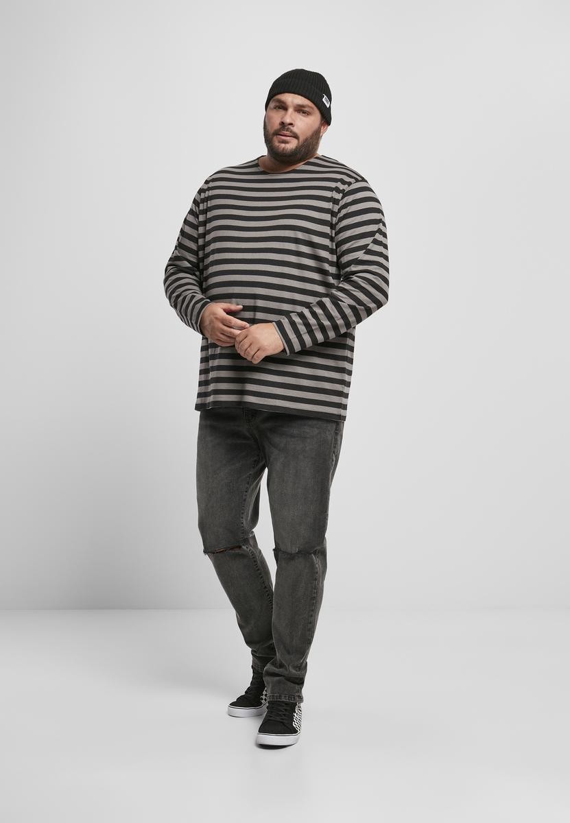 Regular Stripe LS asphalt/black