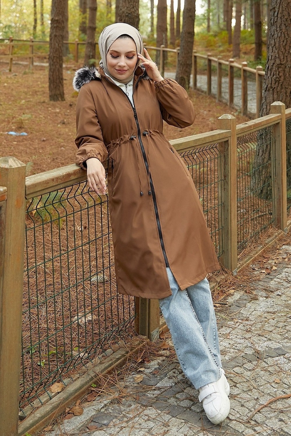 InStyle Rainproof 4601 Coat with Fleece Inner - Tan