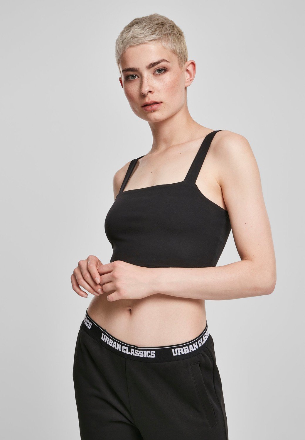 Dámský Cropped Top 2-balení černá/bílá