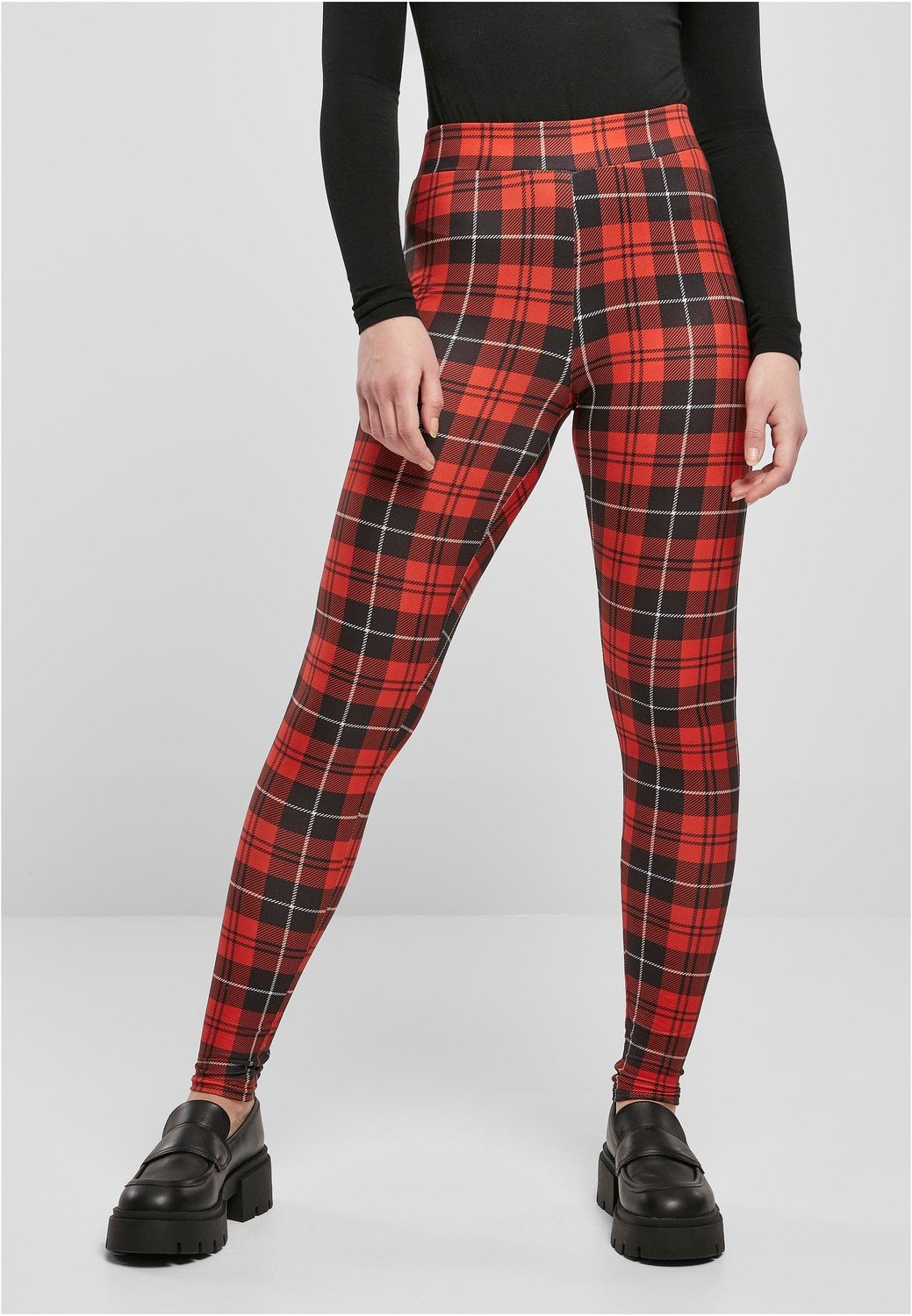 Ladies Soft AOP Leggings redcheck