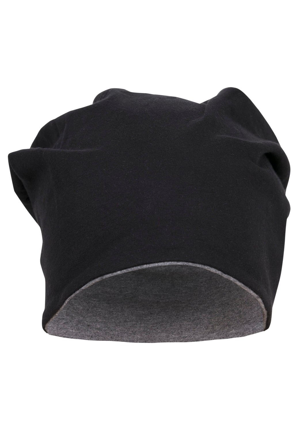 Jersey čepice oboustranná blk/ht.Dřevěné uhlí