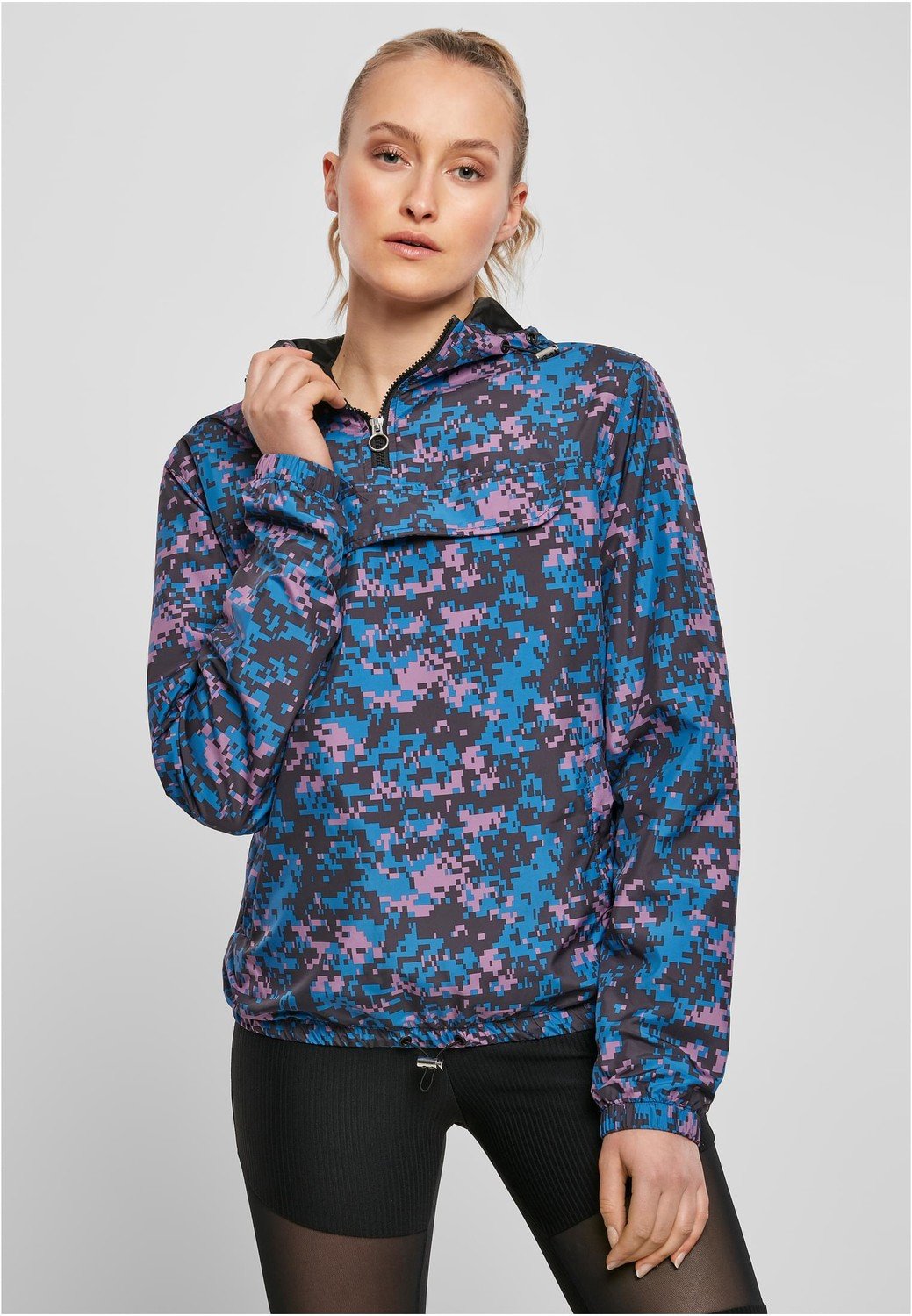 Dámská bunda Camo Pull Over Jacket digitální duskviolet camo