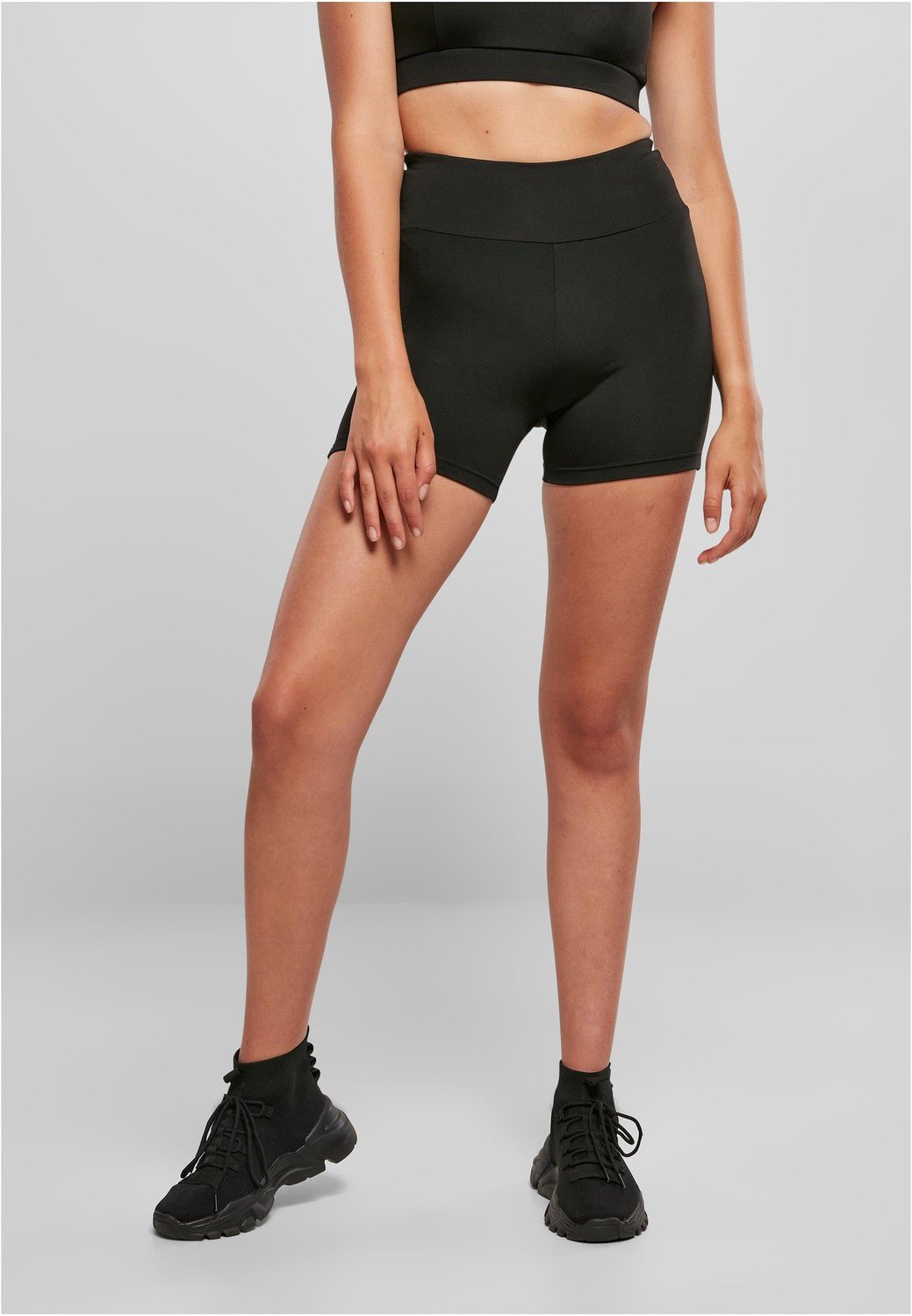 Dámské Recycled High Waist Cycle Hot Pants černé