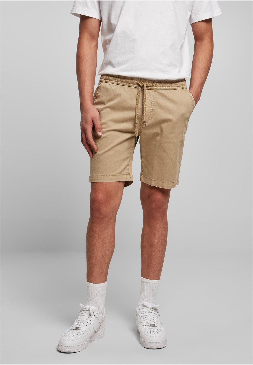 Stretch Twill Joggshorts unionbéžové