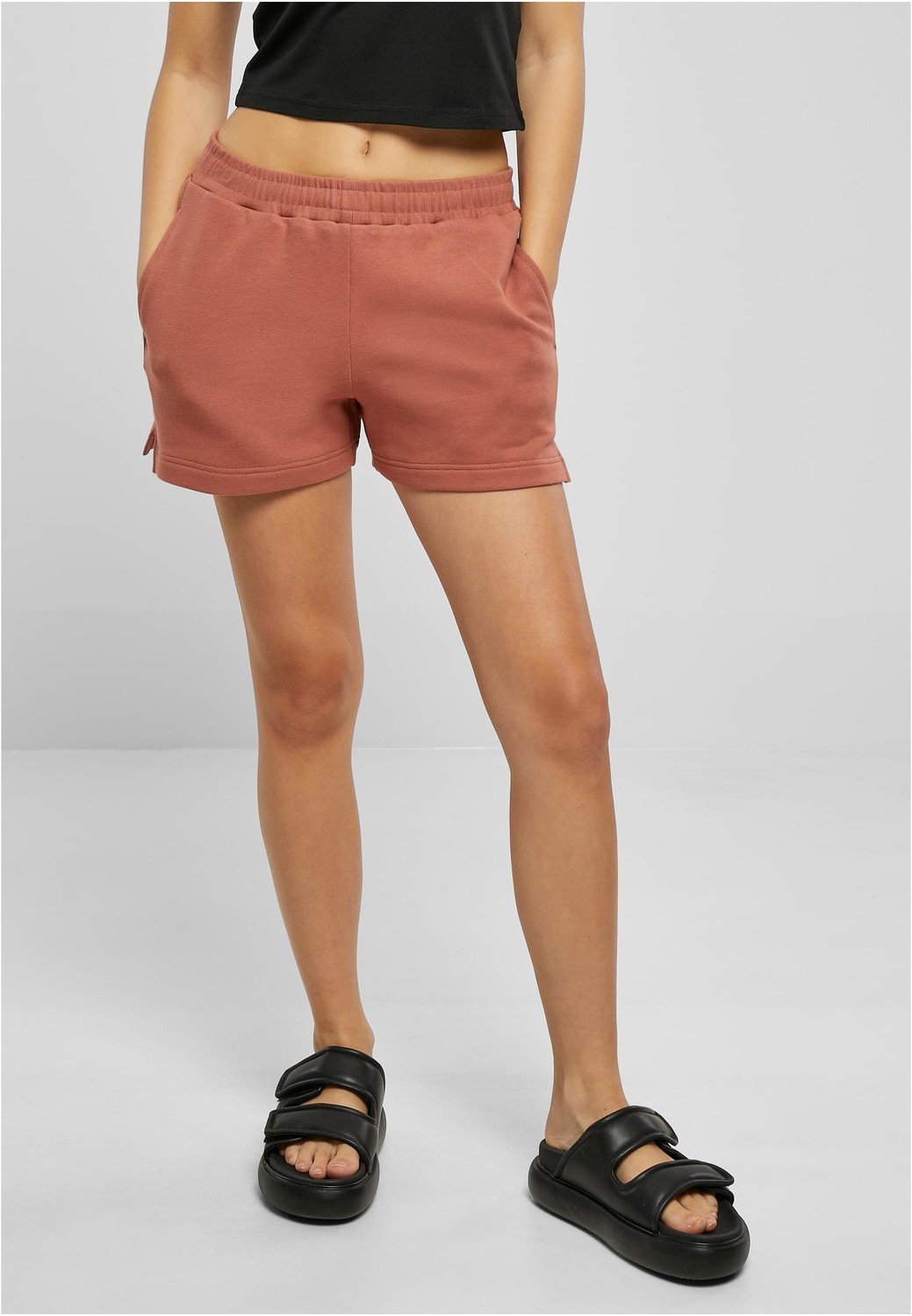 Ladies Organic Terry Shorts terracotta