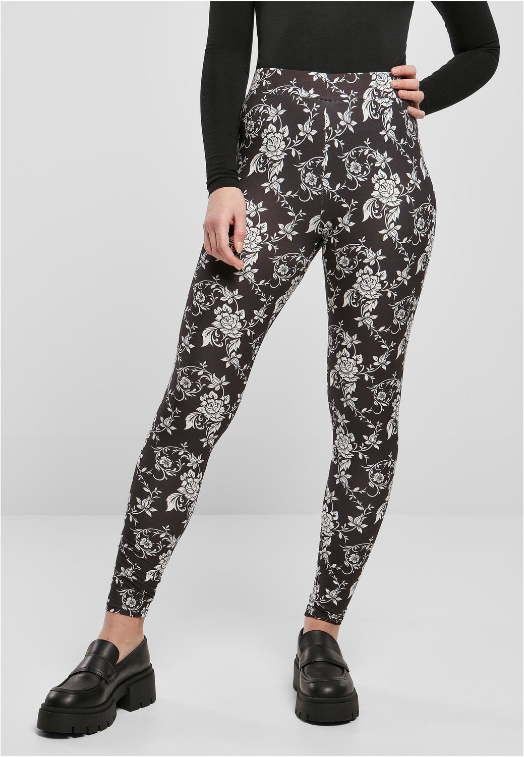 Ladies Soft AOP Leggings blackrose
