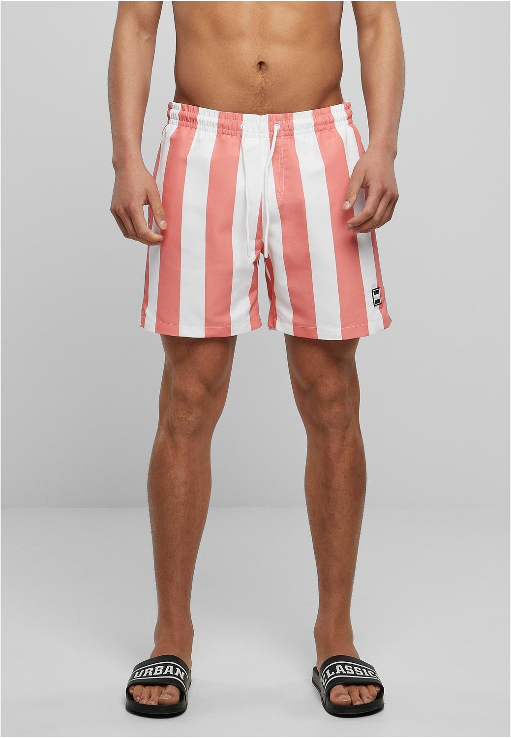 Pattern Swim Shorts palepinkbarstripe