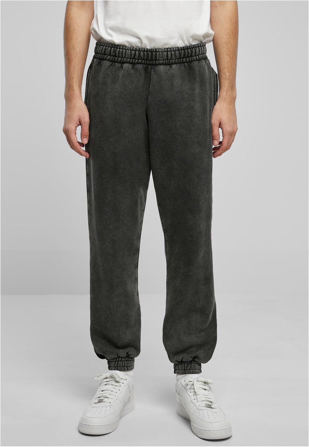 Heavy Sand Washed Sweatpants black