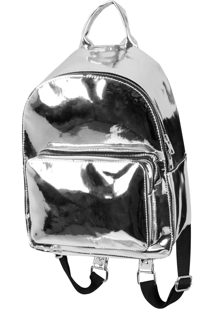 Midi metalický batoh stříbrný