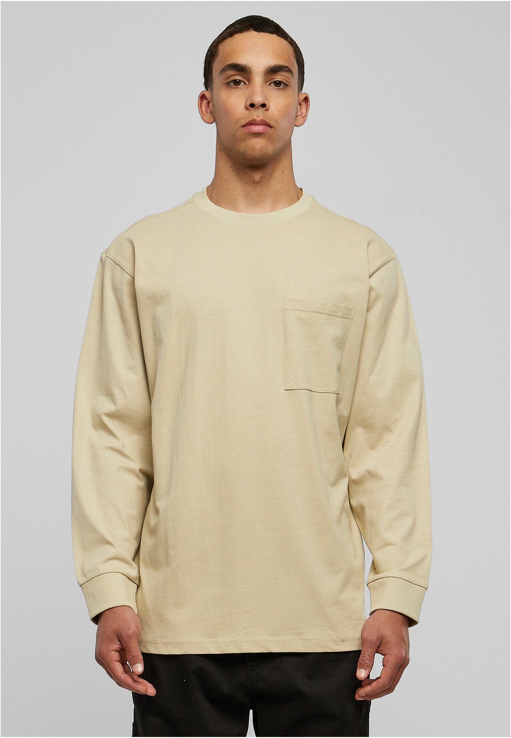 Heavy Oversized Pocket Longsleeve beton