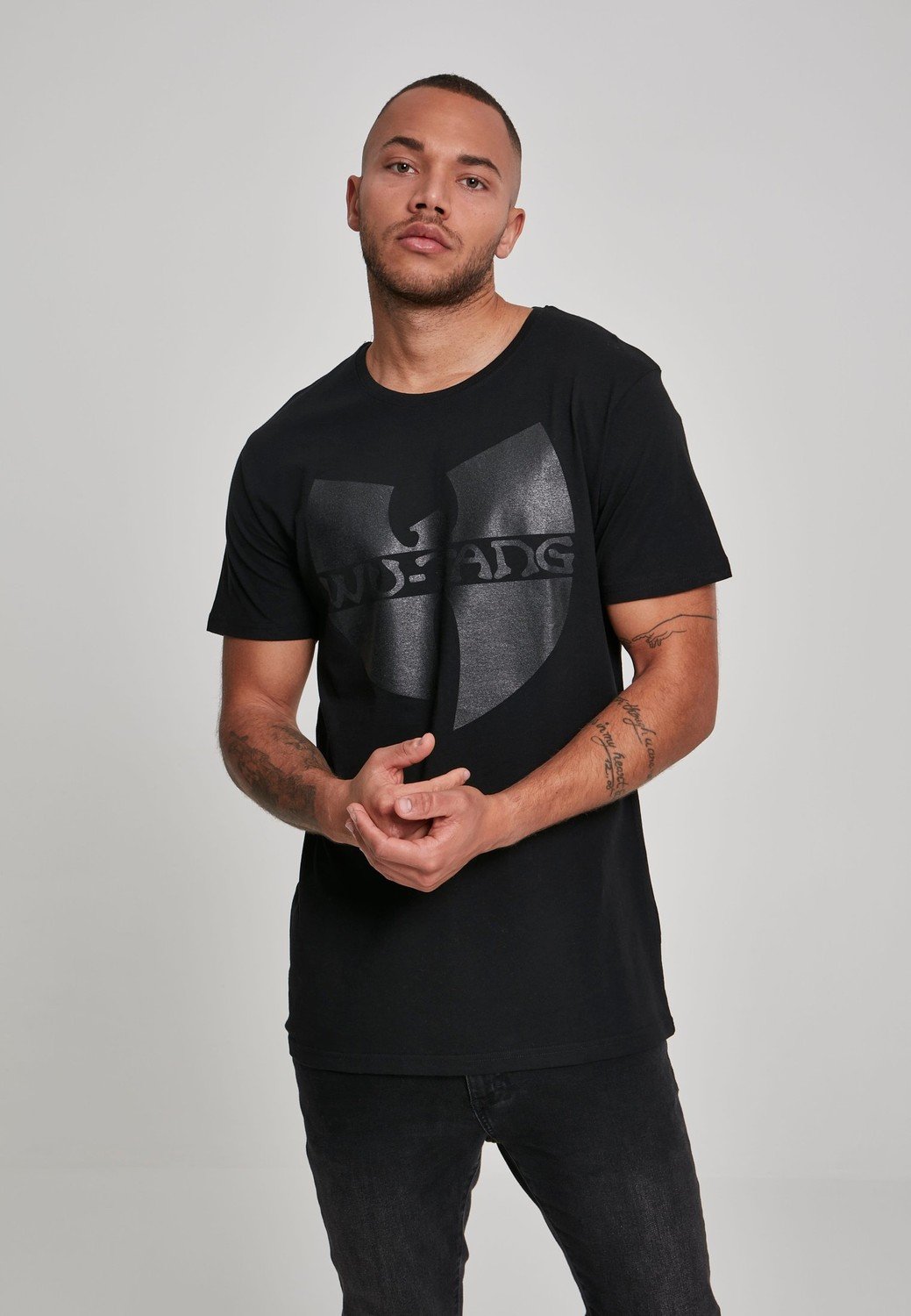 Wu-Wear Black Logo T-Shirt černé