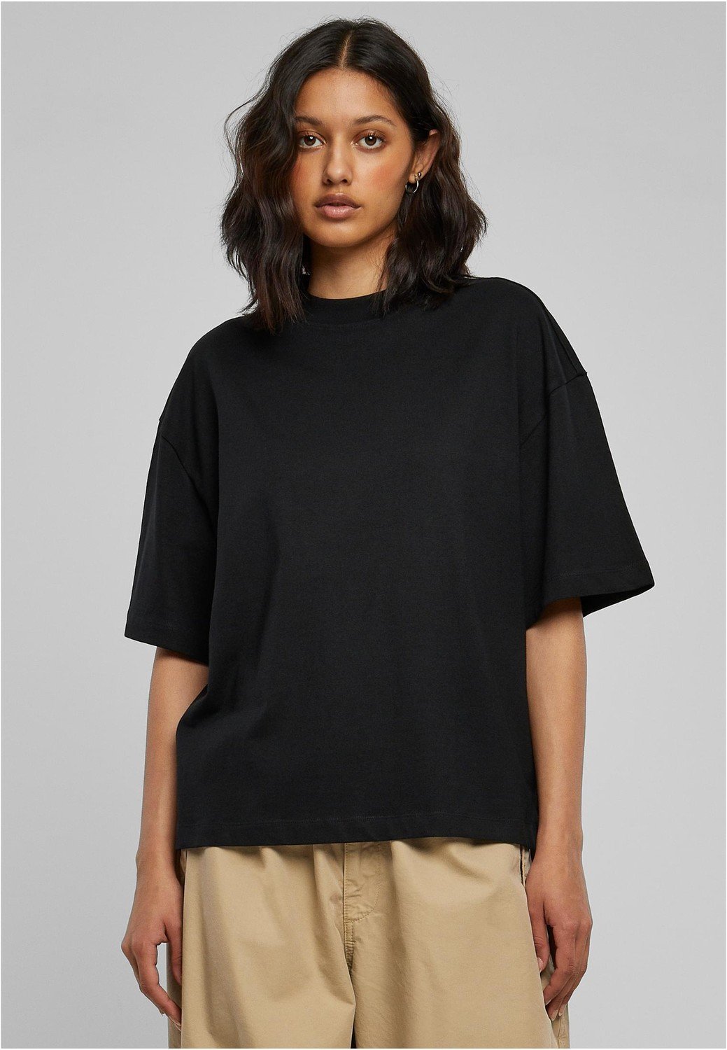Ladies Organic Heavy Slit Tee black