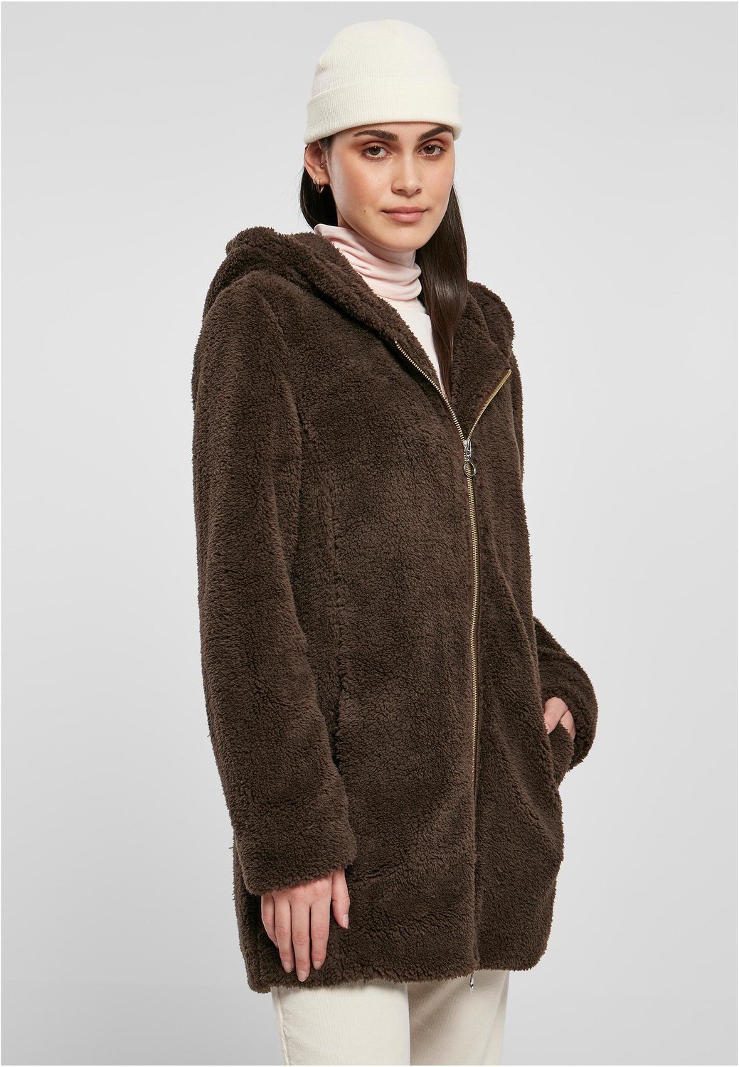 Ladies Sherpa Jacket brown