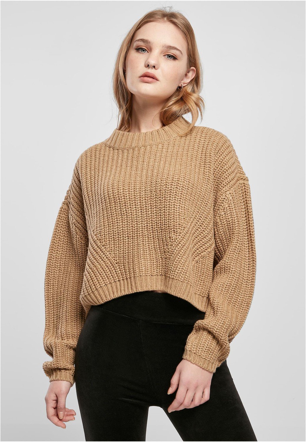 Ladies Wide Oversize Sweater unionbeige