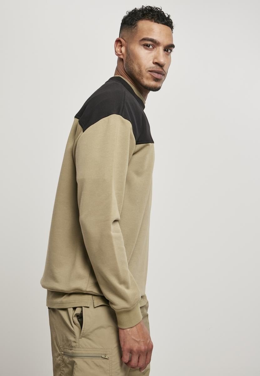 Horní blok Crewneck khaki/černý