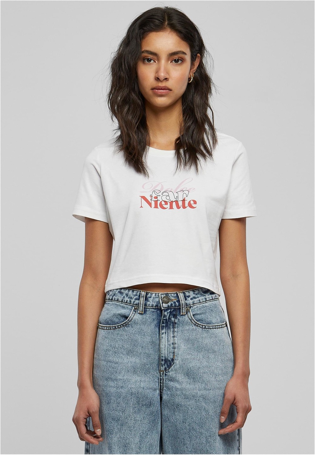 Dolce Far Niente Cropped Tee white