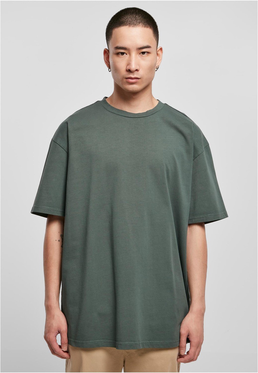 Heavy Oversized Garment Dye Tee bottlegreen