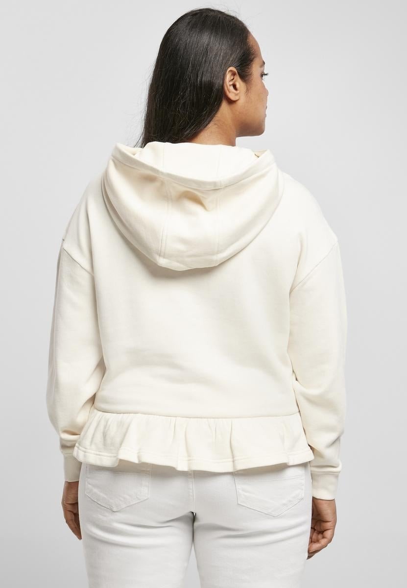 Dámské organické Volants Hoody whitesand