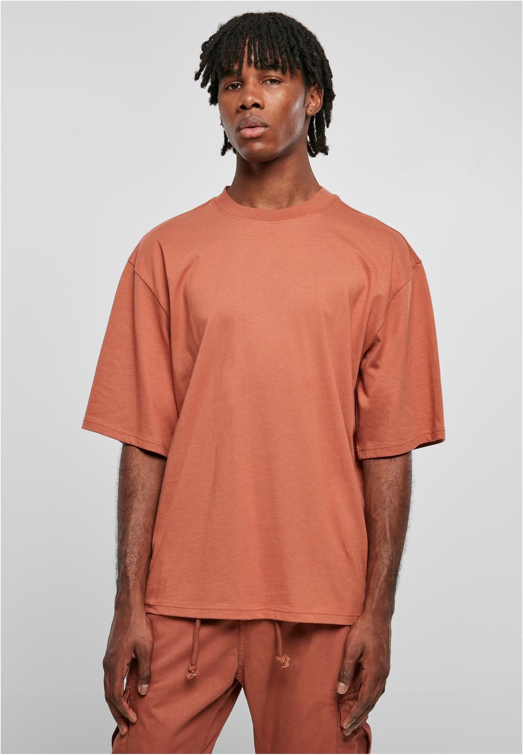 Organic Oversized Sleeve Tee terracotta