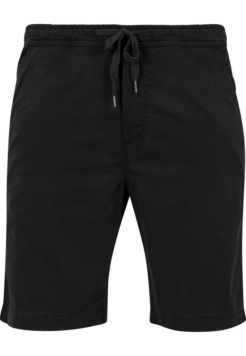 Stretch Twill Joggshorts černé