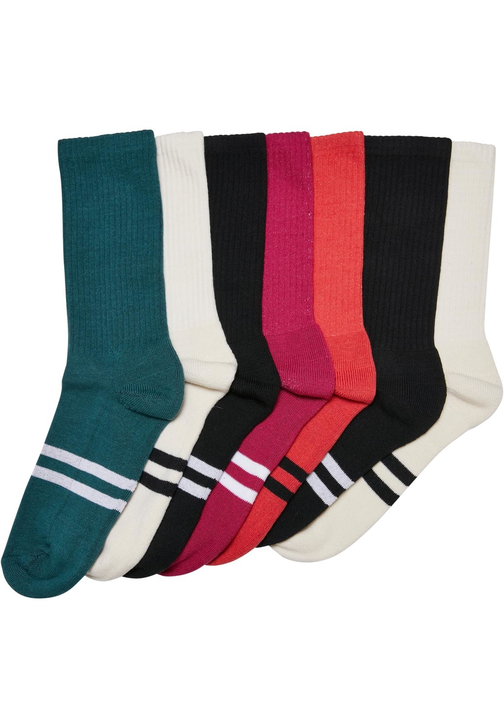 Double Stripes Socks 7-Pack wintercolor