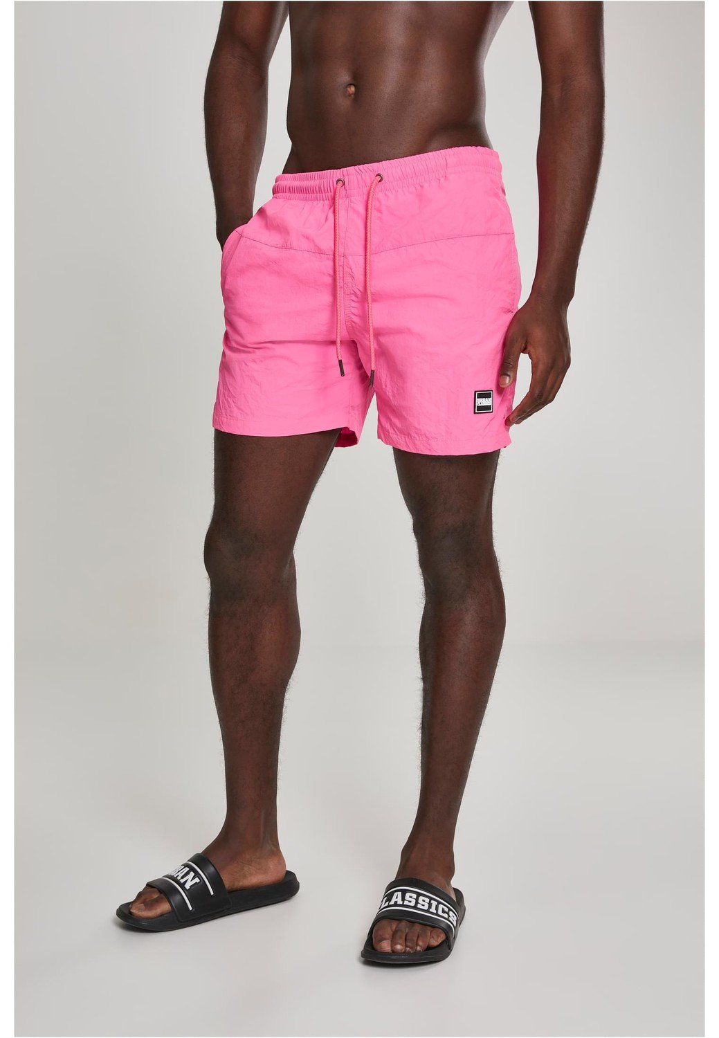 Block Swim Shorts neonrůžové