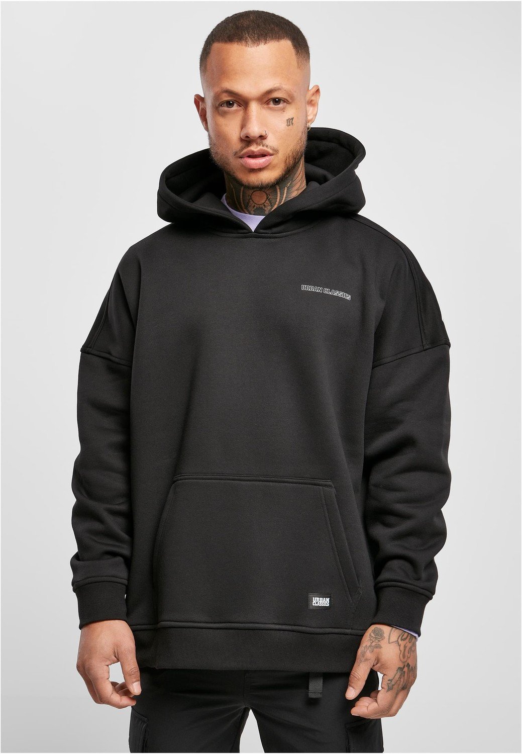 Oversized Logo Hoody černá