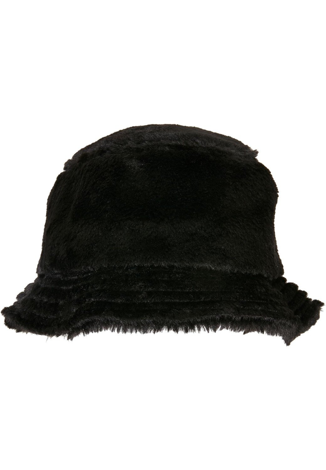 Fake Fur Bucket Hat black