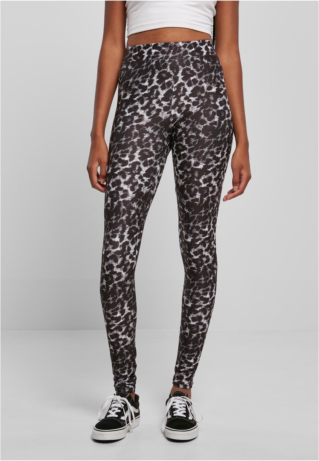 Ladies Soft AOP Leggings blackleo