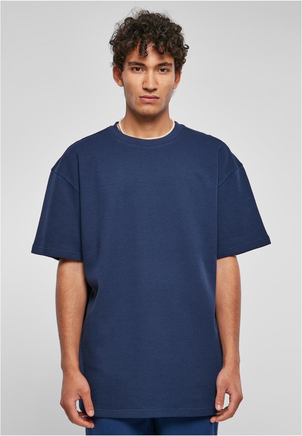 Oversized Waffle Tee darkblue