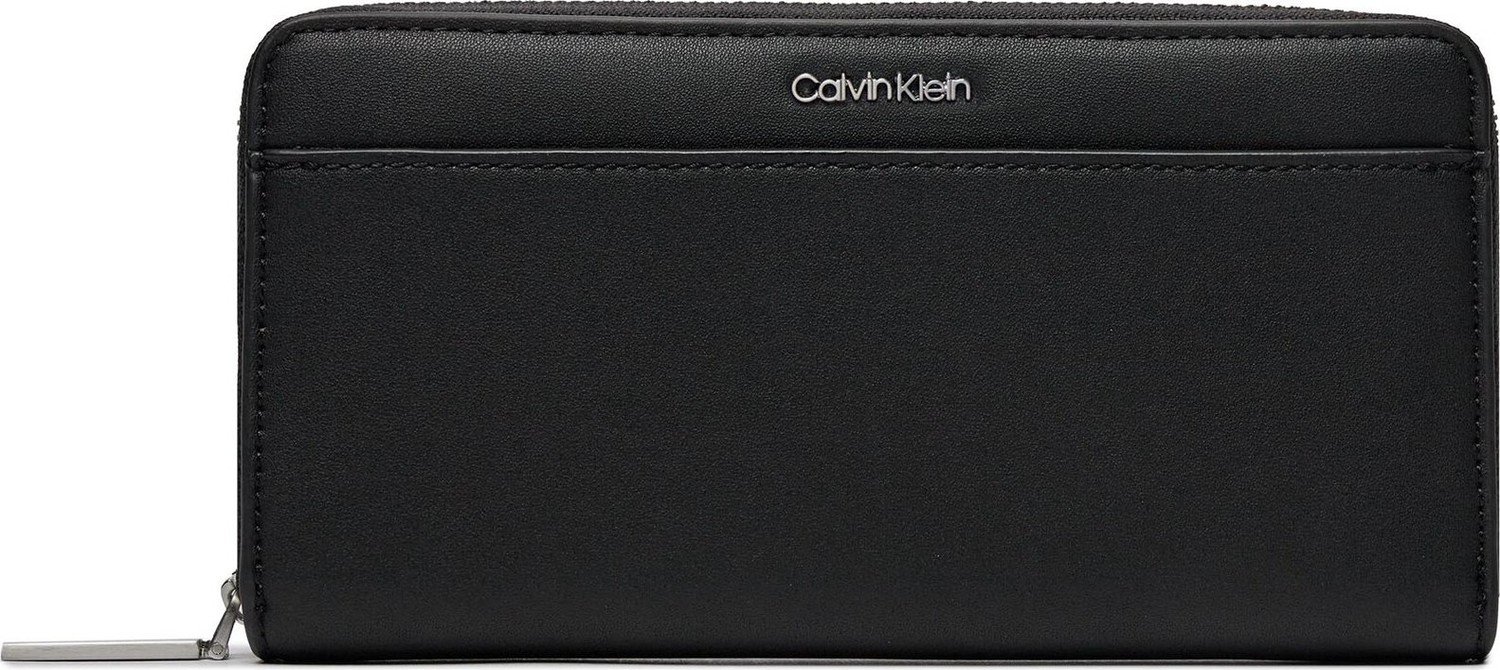 Velká dámská peněženka Calvin Klein Ck Must Lg Z/A Wallet W/Slip K60K610949 Ck Black BEH