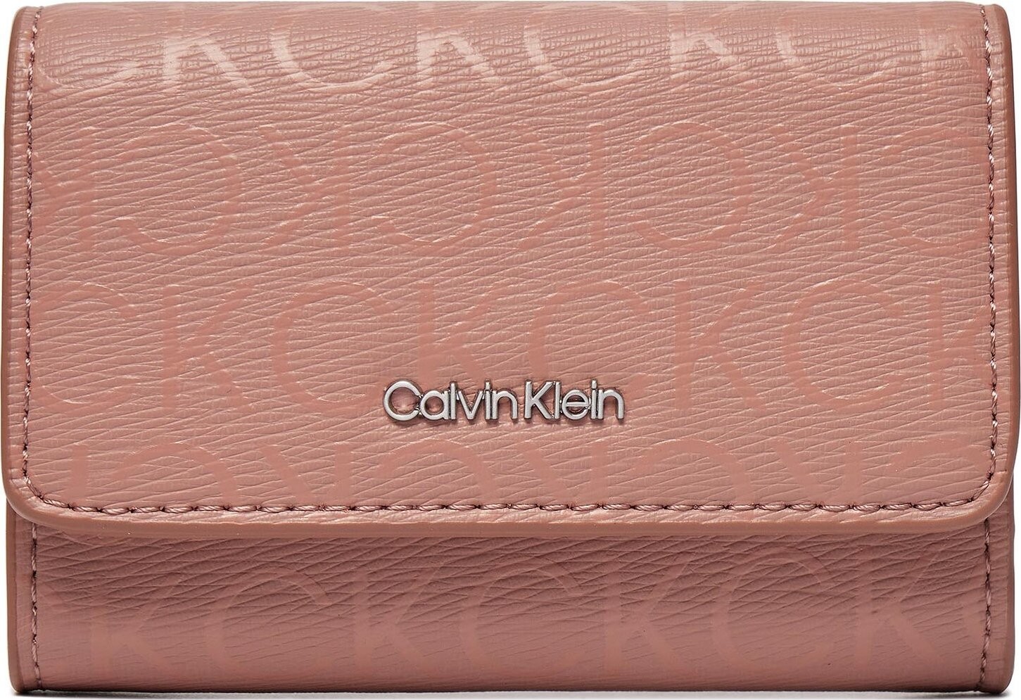 Malá dámská peněženka Calvin Klein Ck Must Trifold Sm_Epi Mono K60K611439 Ash Rose Mono VB8