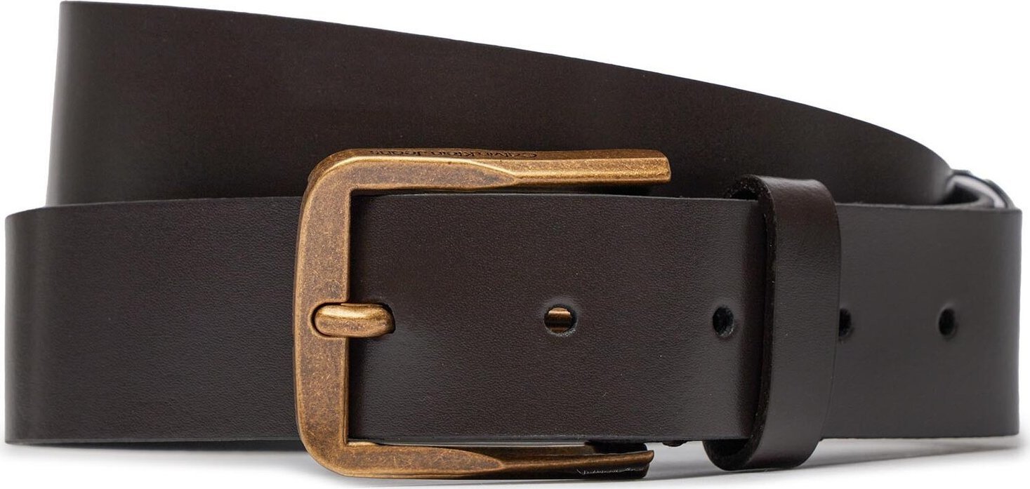 Pánský pásek Calvin Klein Classic Flat R Lthr Belt 35Mm K50K511421 Bitter Brown GRP